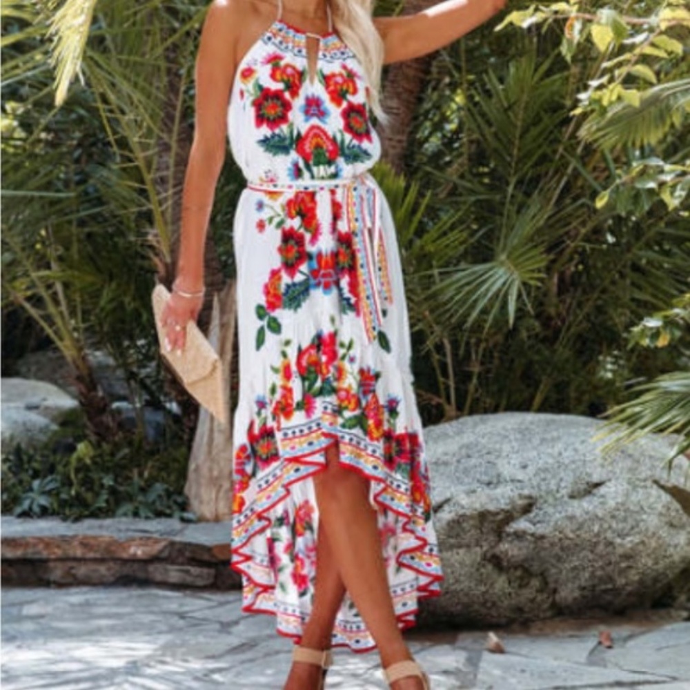 Vici L Granada Floral High-Low Halter